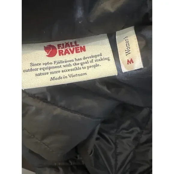 *Read* Fjallraven Abisko Padded Vest Lightweight Zip Puffer Black Women's Medium - Picture 7 of 14